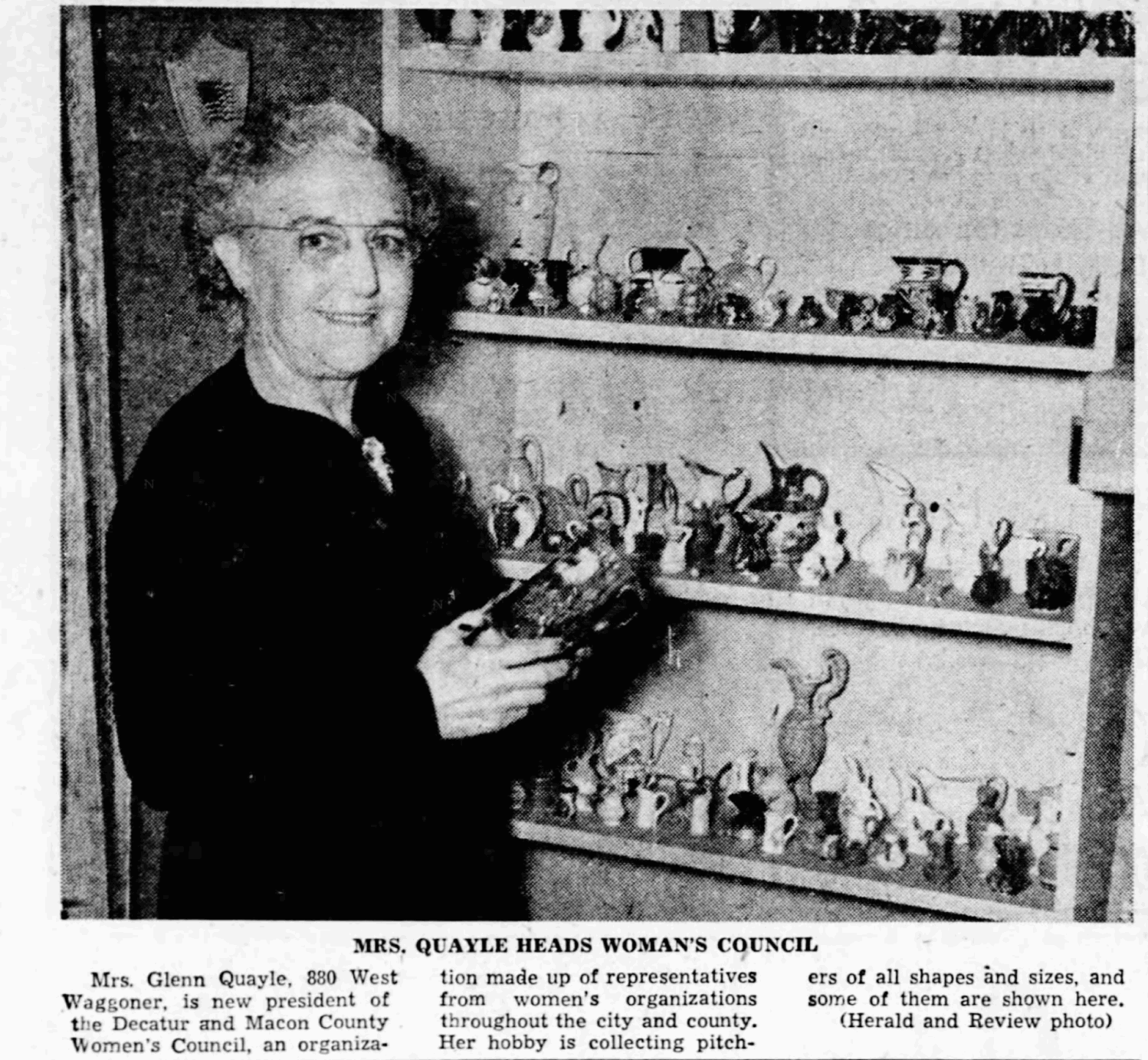Mrs. Quayle heads Woman's Council